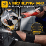 LED Flashlight Waterproof Gloves - Practical Durable Fingerless Gloves