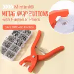 Metal Snap Buttons and Fastener Pliers Tool Kit