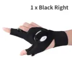 LED Flashlight Waterproof Gloves - Practical Durable Fingerless Gloves - Image 12