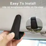 Universal Magnetic Sunglass Holder – Sleek Car Visor Clip for Easy, Secure Eyewear Storage - Image 2