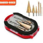 6-Piece Titanium-Coated Step Drill Bit Set - Image 2