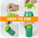 Reusable Soda Can Lid with Silicone Straws – Spill-Proof, Bug-Proof, Snap-On Drink Cover for Cans - Image 4