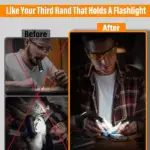 LED Flashlight Waterproof Gloves - Practical Durable Fingerless Gloves - Image 3