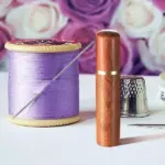Self-Threading Sewing Needles Set with Wooden Case - Image 2
