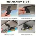 Universal Magnetic Sunglass Holder – Sleek Car Visor Clip for Easy, Secure Eyewear Storage - Image 5