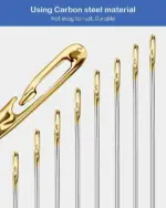Self-Threading Sewing Needles Set with Wooden Case - Image 5