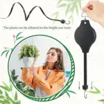 Retractable Hanging Plant Pulley Hanger – Adjustable Heavy-Duty Plant Hook for Easy Watering & Care - Image 5