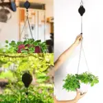 Retractable Hanging Plant Pulley Hanger – Adjustable Heavy-Duty Plant Hook for Easy Watering & Care