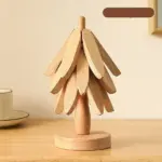 Christmas Tree Bamboo Trivet Set – Foldable Heat-Resistant Coasters for Kitchen & Dining - Image 6
