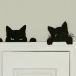 Metal Cat Door Topper – Reversible Decorative Cat Silhouette for Doors & Shelves - Image 3