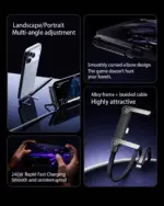 2-in-1 Stand Charging Cable – 240W Fast Charge with Built-In Foldable Stand - Image 3