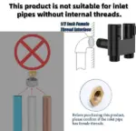 1-in-2 Handheld Dual Control Valve Bidet Sprayer - Image 7